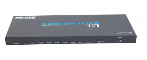 EVOCONNECT HDV-B18IH HDMI 2.0b Spitter 8 port, 18Gbps, 4K@60Hz
