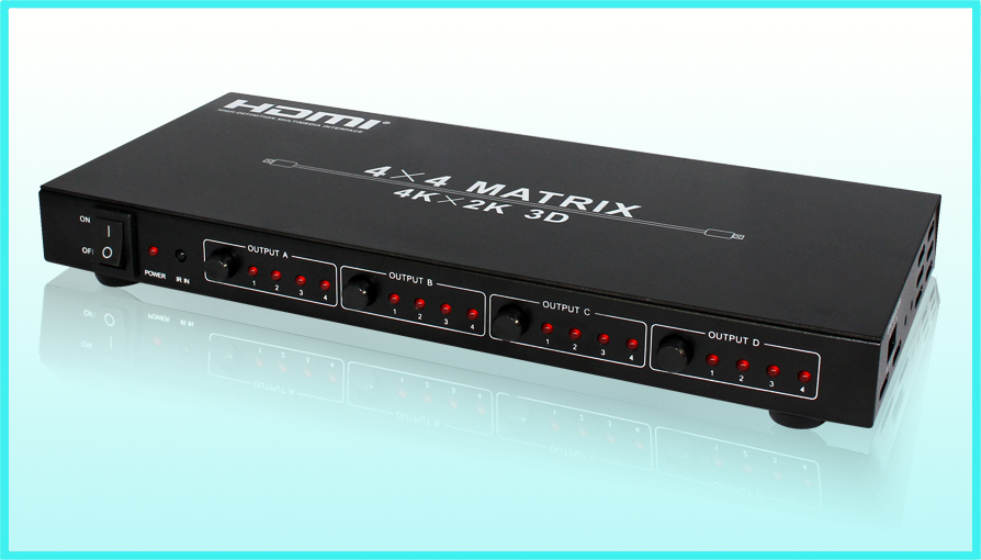 EVOCONNECT HDM-944 mátrix kontroller 4x4 HDMI 1.4