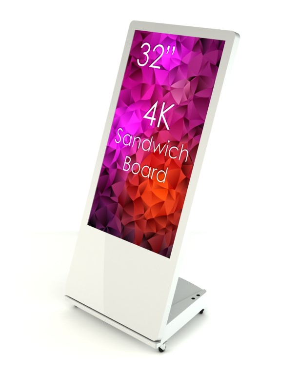 SWEDX SWSB32K8-A1 digitális Totem / Kiosk 32" 4K IN 4K OUT, fehér