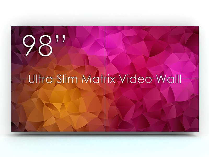 Vogel's VideoWall 2x2 fali állvány + 4 db SWEDX UMX-49K8-01 Display