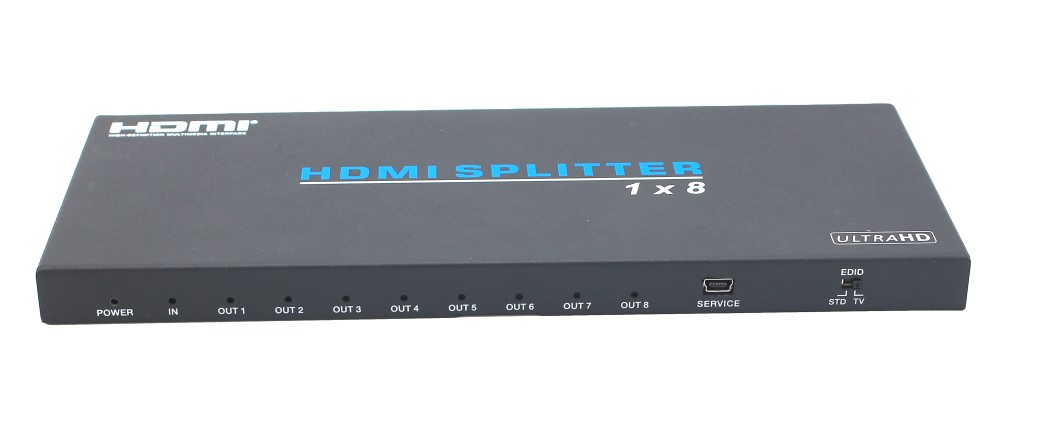 EVOCONNECT HDV-B18H HDMI 2.0b Spitter 8 port, 18Gbps, 4K@60Hz, HDR