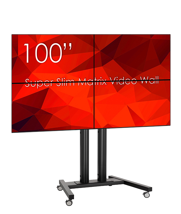 Vogel's VideoWall 2x2 gurulós állvány + 4 db SWEDX MX-50K8-01 display