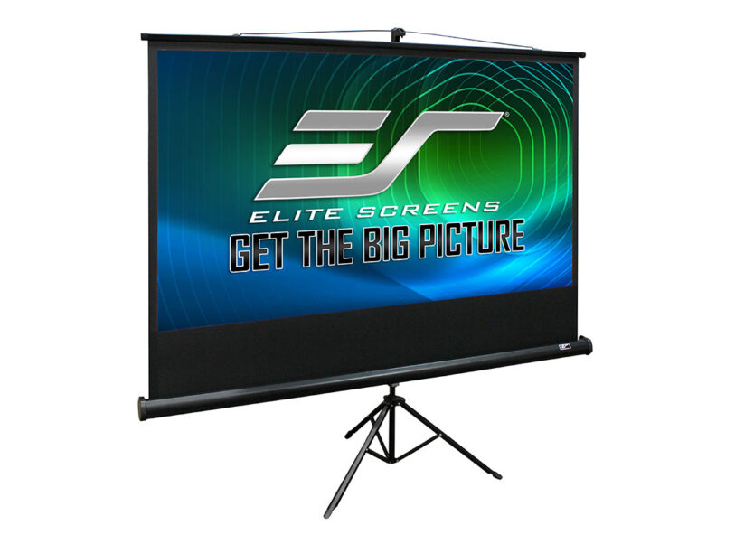 EliteScreens T120UWH professzionális vetítővászon + tripod, 266 x 149 cm, 16:9, fekete
