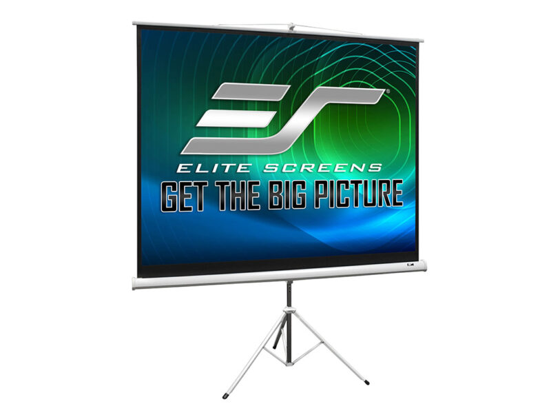 EliteScreens T136NWS1 professzionális vetítővászon + tripod, 240cm x 240cm, fehér