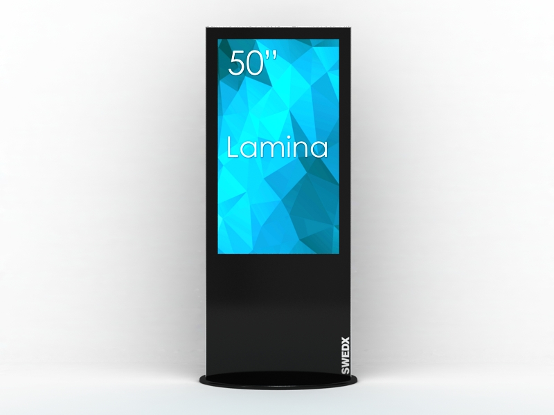 SWEDX SWL-50K8-A1 Lamina digitális Kiosk / Totem 50" 4K, fekete