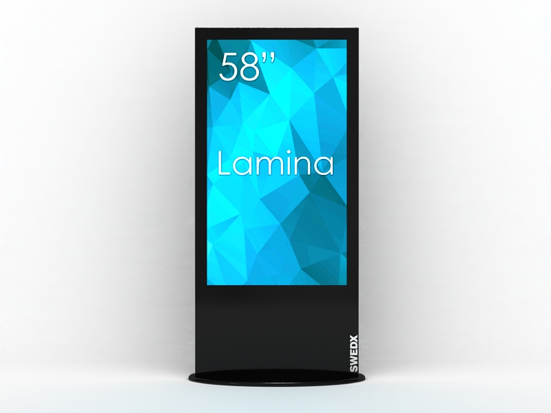 SWEDX SWL-58K8-A2 Lamina digitális Kiosk / Totem 58" 4K, fekete