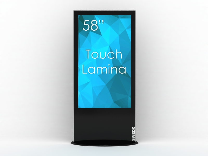 SWEDX SWLT-58K8-A2 Lamina digitális TOUCH Kiosk / Totem 58" 4K, fekete