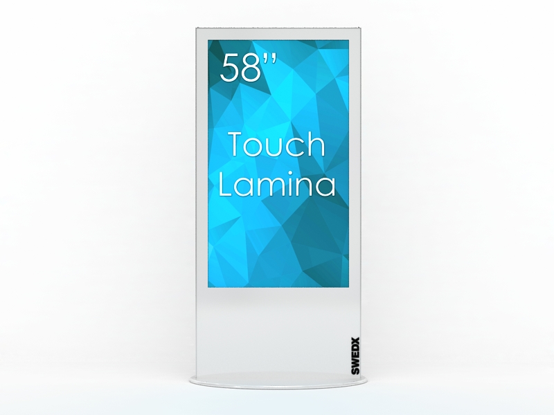 SWEDX SWLT-58K8-A1 Lamina digitális TOUCH Kiosk / Totem 58" 4K, fehér