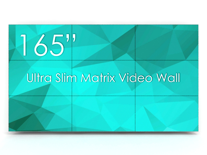 Vogel's VideoWALL 3x3 fali tartó + 9 db SWEDX UMX-55K8-01 display